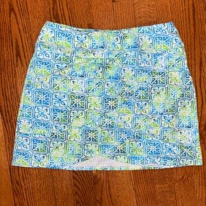 Blue & Green Patterned Women’s Skirt